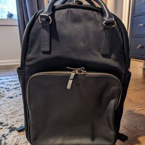Lo & Sons The Rowledge Backpack - Black/Gold/Camel - Large